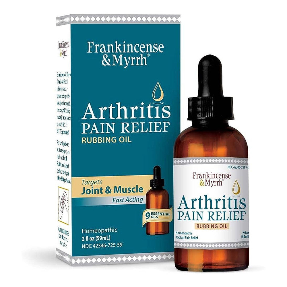 Frankincense And Myrrh Arthritis Pain Relief Rubbing Oil, 2 Oz